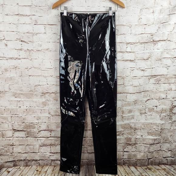 Michael Costello x Revolve Isa Faux Leather Pant Black Small NWT - Picture 3 of 7